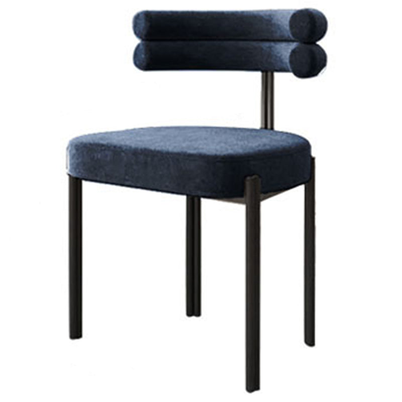 Scandinavian Style Upholstered Side Chairs Open Back Dining Side Armless Chair Blue 1 Piece Clearhalo ' kitchen&dining_furn' 'Dining Chairs' 'Dining Tables & Seating' 'dining_chair' 'furn' 'furn_dining_chair' 'Furniture' 'furniture_dining_chair' 'Kitchen & Dining Furniture' 'kitchen' 3826123