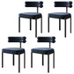 Scandinavian Style Upholstered Side Chairs Open Back Dining Side Armless Chair Blue 4 Piece Set Clearhalo ' kitchen&dining_furn' 'Dining Chairs' 'Dining Tables & Seating' 'dining_chair' 'furn' 'furn_dining_chair' 'Furniture' 'furniture_dining_chair' 'Kitchen & Dining Furniture' 'kitchen' 3826126