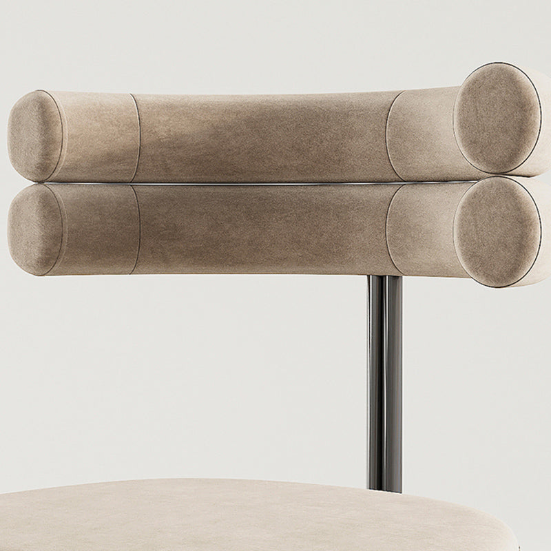 Scandinavian Style Upholstered Side Chairs Open Back Dining Side Armless Chair Clearhalo ' kitchen&dining_furn' 'Dining Chairs' 'Dining Tables & Seating' 'dining_chair' 'furn' 'furn_dining_chair' 'Furniture' 'furniture_dining_chair' 'Kitchen & Dining Furniture' 'kitchen' 3826127