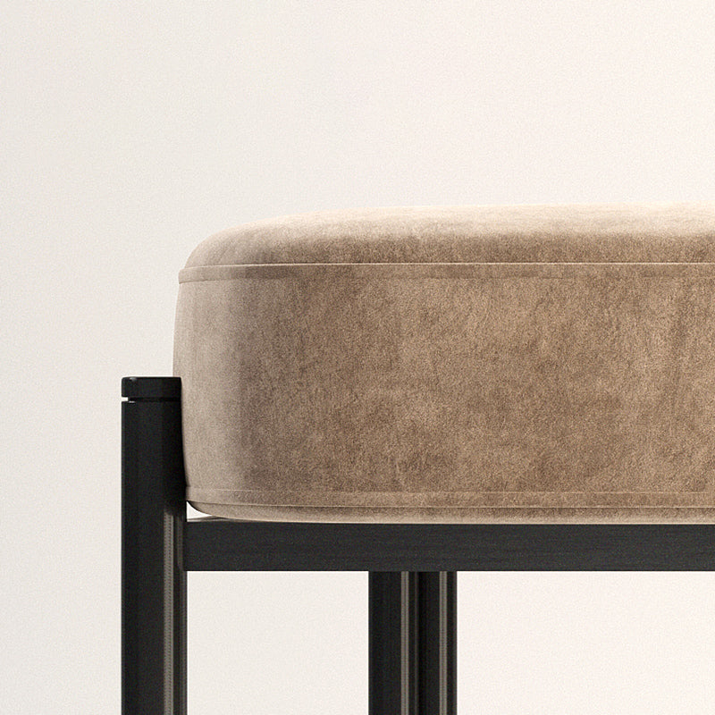 Scandinavian Style Upholstered Side Chairs Open Back Dining Side Armless Chair Clearhalo ' kitchen&dining_furn' 'Dining Chairs' 'Dining Tables & Seating' 'dining_chair' 'furn' 'furn_dining_chair' 'Furniture' 'furniture_dining_chair' 'Kitchen & Dining Furniture' 'kitchen' 3826129