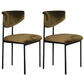 Scandinavian Linen Dining Chairs for Home Use Open Back Dining Side Chairs Army Green 2 Piece Set Clearhalo ' kitchen&dining_furn' 'Dining Chairs' 'Dining Tables & Seating' 'dining_chair' 'furn' 'furn_dining_chair' 'Furniture' 'furniture_dining_chair' 'Kitchen & Dining Furniture' 'kitchen' 3826146