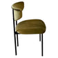 Scandinavian Linen Dining Chairs for Home Use Open Back Dining Side Chairs Yellow-Green 1 Piece Clearhalo ' kitchen&dining_furn' 'Dining Chairs' 'Dining Tables & Seating' 'dining_chair' 'furn' 'furn_dining_chair' 'Furniture' 'furniture_dining_chair' 'Kitchen & Dining Furniture' 'kitchen' 3826151
