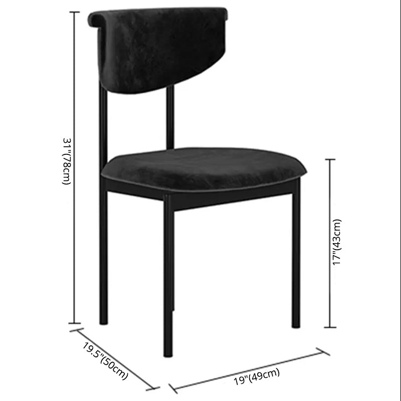 Scandinavian Linen Dining Chairs for Home Use Open Back Dining Side Chairs Clearhalo ' kitchen&dining_furn' 'Dining Chairs' 'Dining Tables & Seating' 'dining_chair' 'furn' 'furn_dining_chair' 'Furniture' 'furniture_dining_chair' 'Kitchen & Dining Furniture' 'kitchen' 3826153