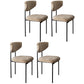 Scandinavian Linen Dining Chairs for Home Use Open Back Dining Side Chairs Beige 4 Piece Set Clearhalo ' kitchen&dining_furn' 'Dining Chairs' 'Dining Tables & Seating' 'dining_chair' 'furn' 'furn_dining_chair' 'Furniture' 'furniture_dining_chair' 'Kitchen & Dining Furniture' 'kitchen' 3826162