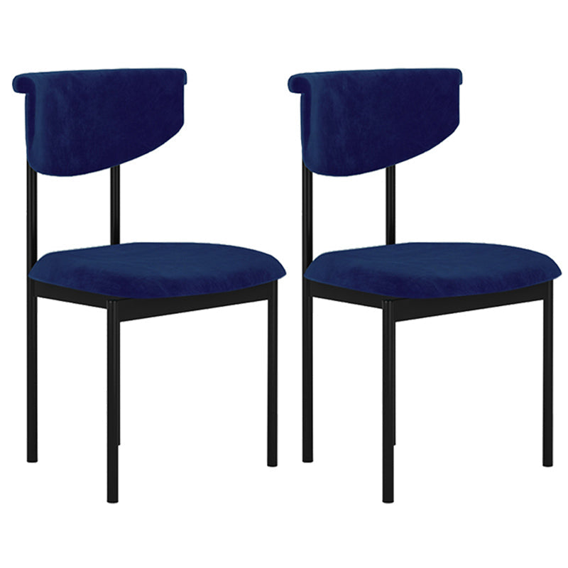 Scandinavian Linen Dining Chairs for Home Use Open Back Dining Side Chairs Blue 2 Piece Set Clearhalo ' kitchen&dining_furn' 'Dining Chairs' 'Dining Tables & Seating' 'dining_chair' 'furn' 'furn_dining_chair' 'Furniture' 'furniture_dining_chair' 'Kitchen & Dining Furniture' 'kitchen' 3826164