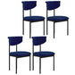 Scandinavian Linen Dining Chairs for Home Use Open Back Dining Side Chairs Blue 4 Piece Set Clearhalo ' kitchen&dining_furn' 'Dining Chairs' 'Dining Tables & Seating' 'dining_chair' 'furn' 'furn_dining_chair' 'Furniture' 'furniture_dining_chair' 'Kitchen & Dining Furniture' 'kitchen' 3826165