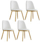Leather Scandinavian Restaurant Side Chair Parsons Matte Finish Dining Chair White 4 Piece Set Brass Gold Clearhalo ' kitchen&dining_furn' 'Dining Chairs' 'Dining Tables & Seating' 'dining_chair' 'furn' 'furn_dining_chair' 'Furniture' 'furniture_dining_chair' 'Kitchen & Dining Furniture' 'kitchen' 3826216