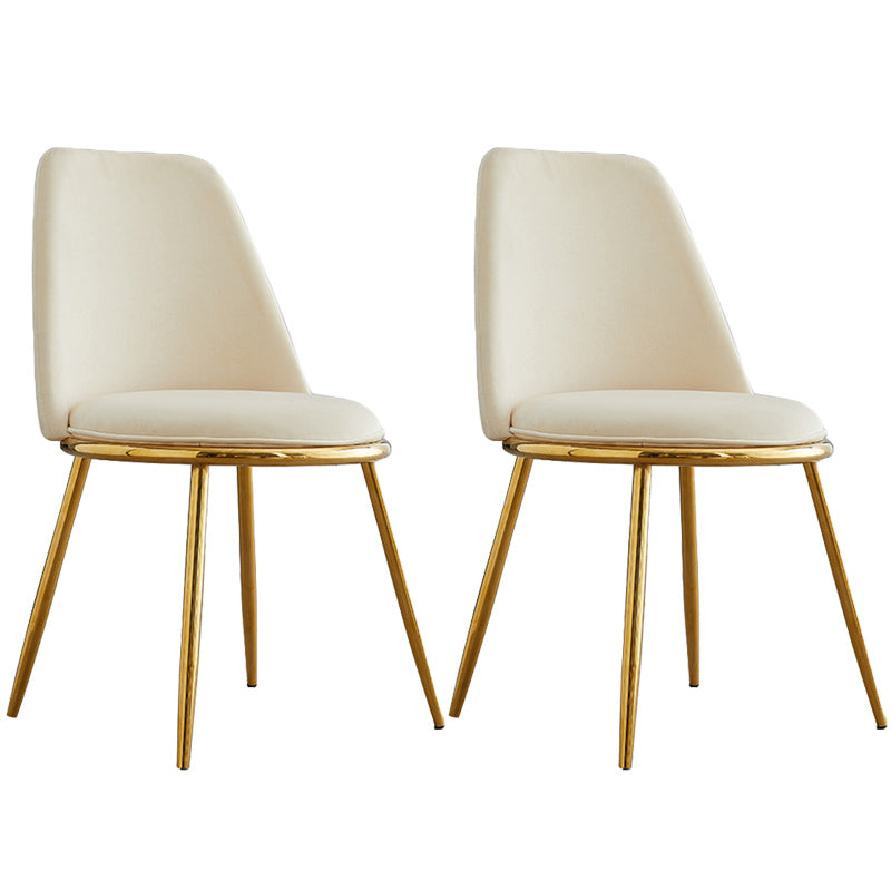 Leather Scandinavian Restaurant Side Chair Parsons Matte Finish Dining Chair Off-White 2 Piece Set Brass Gold Clearhalo ' kitchen&dining_furn' 'Dining Chairs' 'Dining Tables & Seating' 'dining_chair' 'furn' 'furn_dining_chair' 'Furniture' 'furniture_dining_chair' 'Kitchen & Dining Furniture' 'kitchen' 3826236