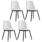 Leather Scandinavian Restaurant Side Chair Parsons Matte Finish Dining Chair White 4 Piece Set Black Clearhalo ' kitchen&dining_furn' 'Dining Chairs' 'Dining Tables & Seating' 'dining_chair' 'furn' 'furn_dining_chair' 'Furniture' 'furniture_dining_chair' 'Kitchen & Dining Furniture' 'kitchen' 3826240