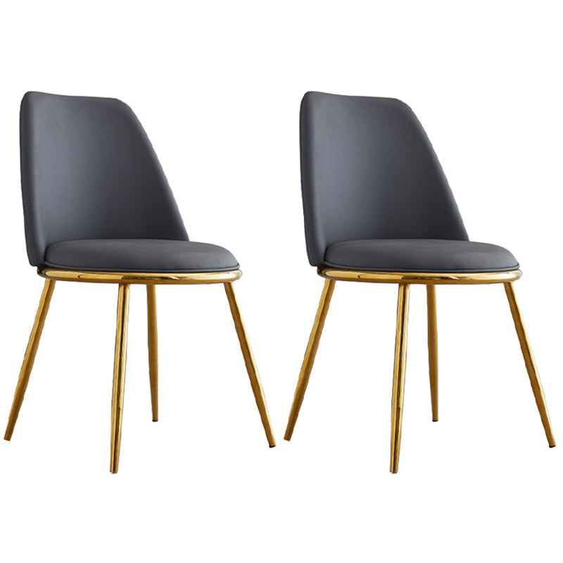 Leather Scandinavian Restaurant Side Chair Parsons Matte Finish Dining Chair Black 2 Piece Set Brass Gold Clearhalo ' kitchen&dining_furn' 'Dining Chairs' 'Dining Tables & Seating' 'dining_chair' 'furn' 'furn_dining_chair' 'Furniture' 'furniture_dining_chair' 'Kitchen & Dining Furniture' 'kitchen' 3826248