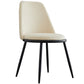 Leather Scandinavian Restaurant Side Chair Parsons Matte Finish Dining Chair Off-White 1 Piece Black Clearhalo ' kitchen&dining_furn' 'Dining Chairs' 'Dining Tables & Seating' 'dining_chair' 'furn' 'furn_dining_chair' 'Furniture' 'furniture_dining_chair' 'Kitchen & Dining Furniture' 'kitchen' 3826250