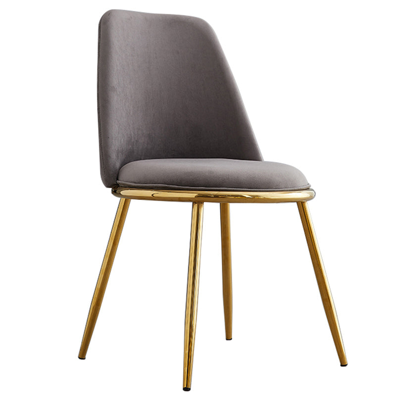 Leather Scandinavian Restaurant Side Chair Parsons Matte Finish Dining Chair Dark Gray 1 Piece Brass Gold Clearhalo ' kitchen&dining_furn' 'Dining Chairs' 'Dining Tables & Seating' 'dining_chair' 'furn' 'furn_dining_chair' 'Furniture' 'furniture_dining_chair' 'Kitchen & Dining Furniture' 'kitchen' 3826259