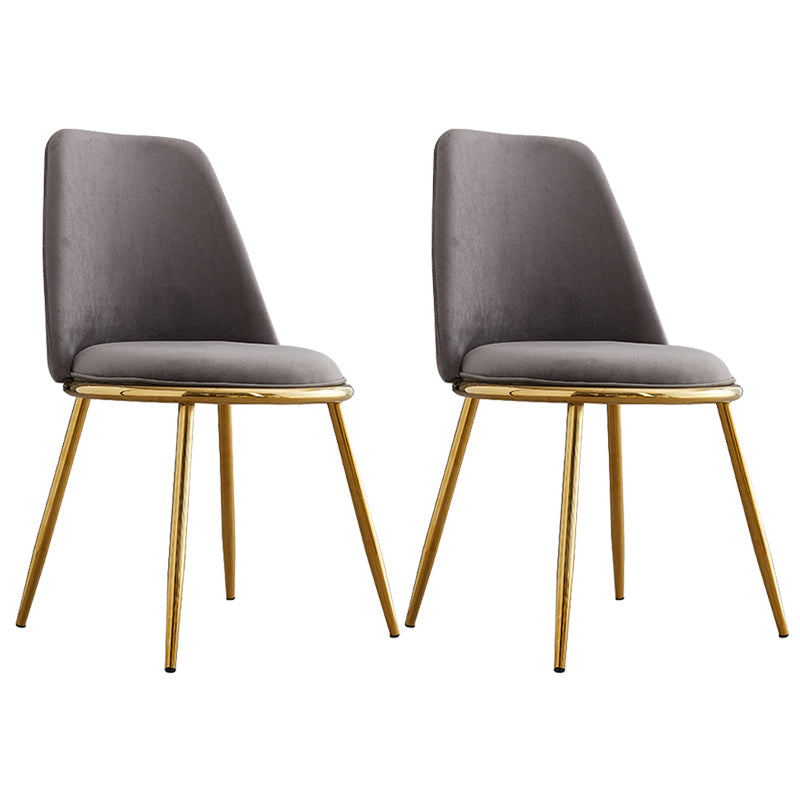 Leather Scandinavian Restaurant Side Chair Parsons Matte Finish Dining Chair Dark Gray 2 Piece Set Brass Gold Clearhalo ' kitchen&dining_furn' 'Dining Chairs' 'Dining Tables & Seating' 'dining_chair' 'furn' 'furn_dining_chair' 'Furniture' 'furniture_dining_chair' 'Kitchen & Dining Furniture' 'kitchen' 3826260