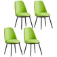 Leather Scandinavian Restaurant Side Chair Parsons Matte Finish Dining Chair Green 4 Piece Set Black Clearhalo ' kitchen&dining_furn' 'Dining Chairs' 'Dining Tables & Seating' 'dining_chair' 'furn' 'furn_dining_chair' 'Furniture' 'furniture_dining_chair' 'Kitchen & Dining Furniture' 'kitchen' 3826264