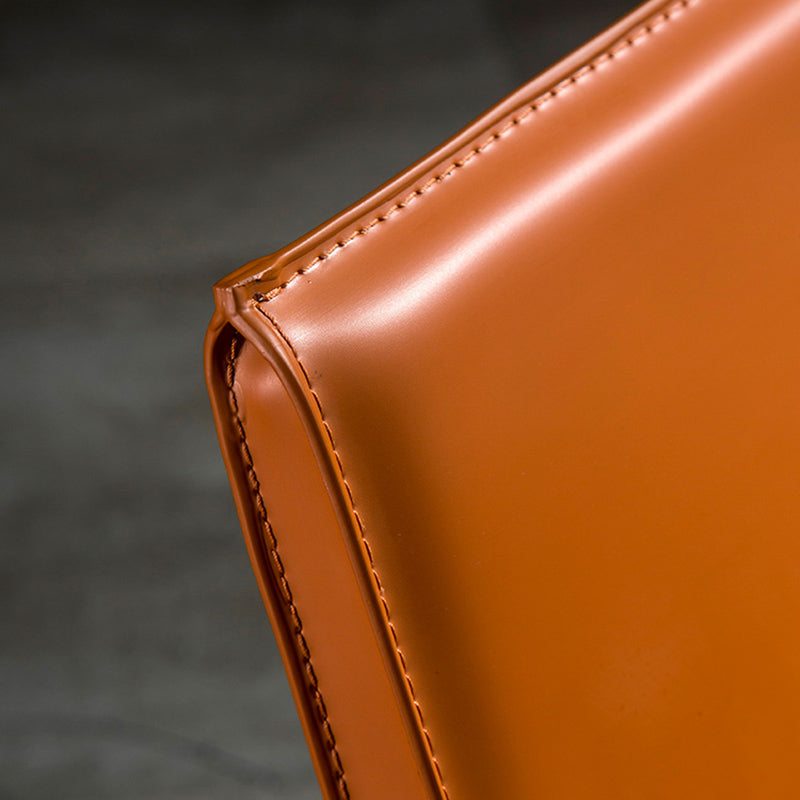 Modern Style Wingback Dining Side Chair Leather Dining Armless Chair for Home Use Clearhalo ' kitchen&dining_furn' 'Dining Chairs' 'Dining Tables & Seating' 'dining_chair' 'furn' 'furn_dining_chair' 'Furniture' 'furniture_dining_chair' 'Kitchen & Dining Furniture' 'kitchen' 3826288