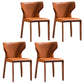 Modern Style Wingback Dining Side Chair Leather Dining Armless Chair for Home Use Clearhalo ' kitchen&dining_furn' 'Dining Chairs' 'Dining Tables & Seating' 'dining_chair' 'furn' 'furn_dining_chair' 'Furniture' 'furniture_dining_chair' 'Kitchen & Dining Furniture' 'kitchen' 3826296