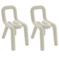 Velvet Designer Style Living Room Side Chair Colorful Open Dining Chair Off-White 2 Piece Set Clearhalo ' kitchen&dining_furn' 'Dining Chairs' 'Dining Tables & Seating' 'dining_chair' 'furn' 'furn_dining_chair' 'Furniture' 'furniture_dining_chair' 'Kitchen & Dining Furniture' 'kitchen' 3826309