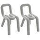 Velvet Designer Style Living Room Side Chair Colorful Open Dining Chair Light Gray 2 Piece Set Clearhalo ' kitchen&dining_furn' 'Dining Chairs' 'Dining Tables & Seating' 'dining_chair' 'furn' 'furn_dining_chair' 'Furniture' 'furniture_dining_chair' 'Kitchen & Dining Furniture' 'kitchen' 3826315