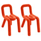 Velvet Designer Style Living Room Side Chair Colorful Open Dining Chair Orange Red 2 Piece Set Clearhalo ' kitchen&dining_furn' 'Dining Chairs' 'Dining Tables & Seating' 'dining_chair' 'furn' 'furn_dining_chair' 'Furniture' 'furniture_dining_chair' 'Kitchen & Dining Furniture' 'kitchen' 3826318
