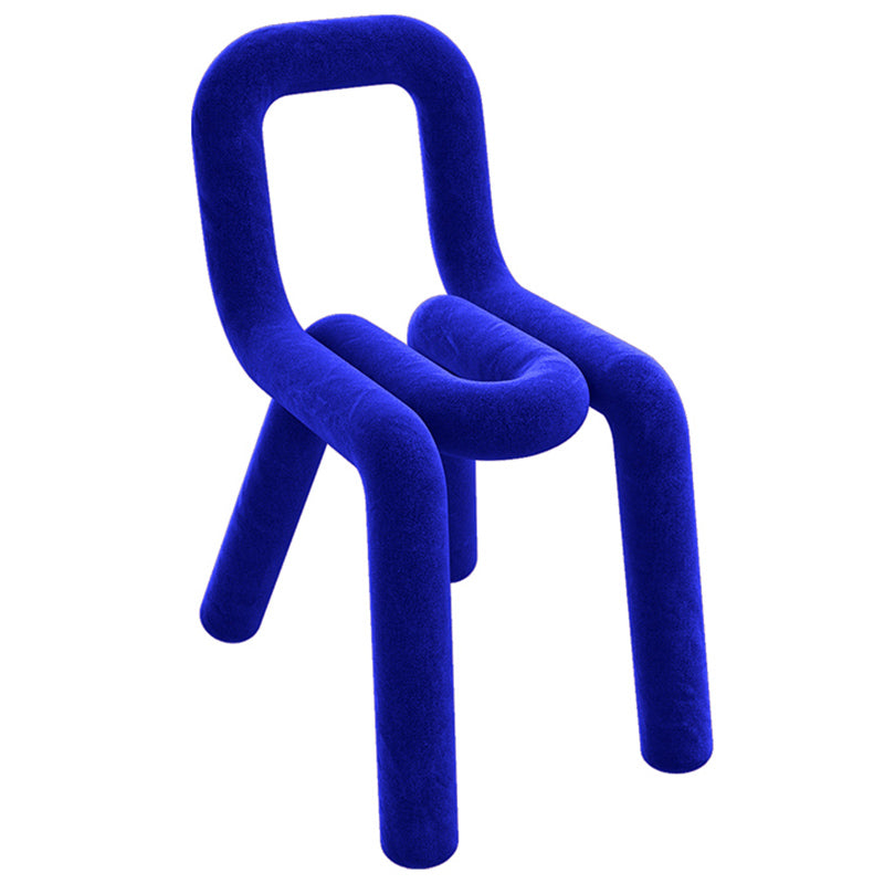 Velvet Designer Style Living Room Side Chair Colorful Open Dining Chair Royal Blue 1 Piece Clearhalo ' kitchen&dining_furn' 'Dining Chairs' 'Dining Tables & Seating' 'dining_chair' 'furn' 'furn_dining_chair' 'Furniture' 'furniture_dining_chair' 'Kitchen & Dining Furniture' 'kitchen' 3826320