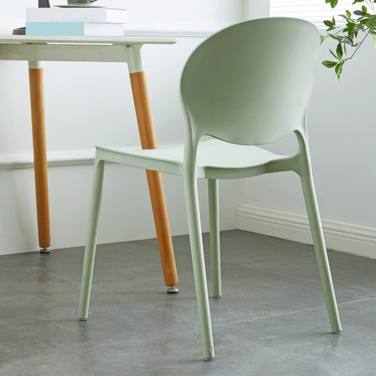 European Glam Style Plastic Chair Kitchen Dining Room Open Back Side Chairs Clearhalo ' kitchen&dining_furn' 'Dining Chairs' 'Dining Tables & Seating' 'dining_chair' 'furn' 'furn_dining_chair' 'Furniture' 'furniture_dining_chair' 'Kitchen & Dining Furniture' 'kitchen' 3826347