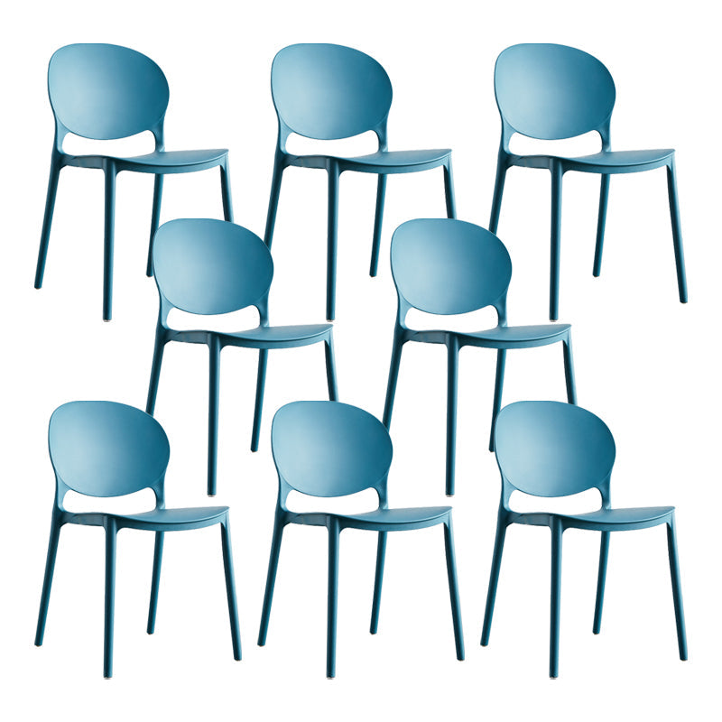 European Glam Style Plastic Chair Kitchen Dining Room Open Back Side Chairs Peacock Blue 8 Piece Set Clearhalo ' kitchen&dining_furn' 'Dining Chairs' 'Dining Tables & Seating' 'dining_chair' 'furn' 'furn_dining_chair' 'Furniture' 'furniture_dining_chair' 'Kitchen & Dining Furniture' 'kitchen' 3826348