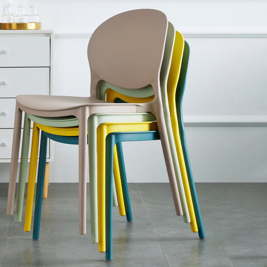 European Glam Style Plastic Chair Kitchen Dining Room Open Back Side Chairs Clearhalo ' kitchen&dining_furn' 'Dining Chairs' 'Dining Tables & Seating' 'dining_chair' 'furn' 'furn_dining_chair' 'Furniture' 'furniture_dining_chair' 'Kitchen & Dining Furniture' 'kitchen' 3826354