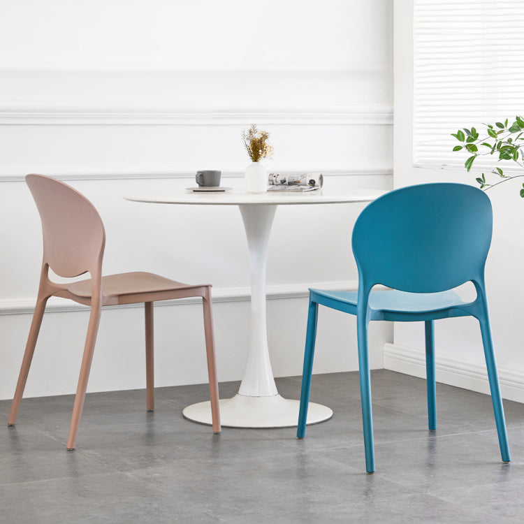 European Glam Style Plastic Chair Kitchen Dining Room Open Back Side Chairs Clearhalo ' kitchen&dining_furn' 'Dining Chairs' 'Dining Tables & Seating' 'dining_chair' 'furn' 'furn_dining_chair' 'Furniture' 'furniture_dining_chair' 'Kitchen & Dining Furniture' 'kitchen' 3826359