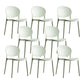 European Glam Style Plastic Chair Kitchen Dining Room Open Back Side Chairs Light Green 8 Piece Set Clearhalo ' kitchen&dining_furn' 'Dining Chairs' 'Dining Tables & Seating' 'dining_chair' 'furn' 'furn_dining_chair' 'Furniture' 'furniture_dining_chair' 'Kitchen & Dining Furniture' 'kitchen' 3826367