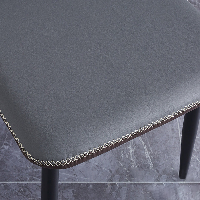 Contemporary Style Metal Chairs Wingback Side Kitchen Dining Room Chair Clearhalo ' kitchen&dining_furn' 'Dining Chairs' 'Dining Tables & Seating' 'dining_chair' 'furn' 'furn_dining_chair' 'Furniture' 'furniture_dining_chair' 'Kitchen & Dining Furniture' 'kitchen' 3826378