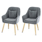 Scandinavian Style Metal Dining Chairs Coffee Shop Cushion Chair with Arm Dark Gray 2 Piece Set Brass Gold Clearhalo ' kitchen&dining_furn' 'Dining Chairs' 'Dining Tables & Seating' 'dining_chair' 'furn' 'furn_dining_chair' 'Furniture' 'furniture_dining_chair' 'Kitchen & Dining Furniture' 'kitchen' 3826428