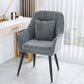 Scandinavian Style Metal Dining Chairs Coffee Shop Cushion Chair with Arm Dark Gray 1 Piece Black Clearhalo ' kitchen&dining_furn' 'Dining Chairs' 'Dining Tables & Seating' 'dining_chair' 'furn' 'furn_dining_chair' 'Furniture' 'furniture_dining_chair' 'Kitchen & Dining Furniture' 'kitchen' 3826436