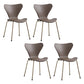 Contemporary Style Metal Chairs Kitchen Dining Solid Back Sides Chair Set Coffee 4 Piece Set Brass Gold Clearhalo ' kitchen&dining_furn' 'Dining Chairs' 'Dining Tables & Seating' 'dining_chair' 'furn' 'furn_dining_chair' 'Furniture' 'furniture_dining_chair' 'Kitchen & Dining Furniture' 'kitchen' 3826455