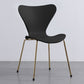 Contemporary Style Metal Chairs Kitchen Dining Solid Back Sides Chair Set Black 1 Piece Brass Gold Clearhalo ' kitchen&dining_furn' 'Dining Chairs' 'Dining Tables & Seating' 'dining_chair' 'furn' 'furn_dining_chair' 'Furniture' 'furniture_dining_chair' 'Kitchen & Dining Furniture' 'kitchen' 3826456