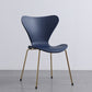 Contemporary Style Metal Chairs Kitchen Dining Solid Back Sides Chair Set Blue 1 Piece Brass Gold Clearhalo ' kitchen&dining_furn' 'Dining Chairs' 'Dining Tables & Seating' 'dining_chair' 'furn' 'furn_dining_chair' 'Furniture' 'furniture_dining_chair' 'Kitchen & Dining Furniture' 'kitchen' 3826462