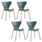 Contemporary Style Metal Chairs Kitchen Dining Solid Back Sides Chair Set Light Green 4 Piece Set Brass Gold Clearhalo ' kitchen&dining_furn' 'Dining Chairs' 'Dining Tables & Seating' 'dining_chair' 'furn' 'furn_dining_chair' 'Furniture' 'furniture_dining_chair' 'Kitchen & Dining Furniture' 'kitchen' 3826473