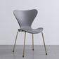 Contemporary Style Metal Chairs Kitchen Dining Solid Back Sides Chair Set Grey 1 Piece Brass Gold Clearhalo ' kitchen&dining_furn' 'Dining Chairs' 'Dining Tables & Seating' 'dining_chair' 'furn' 'furn_dining_chair' 'Furniture' 'furniture_dining_chair' 'Kitchen & Dining Furniture' 'kitchen' 3826477