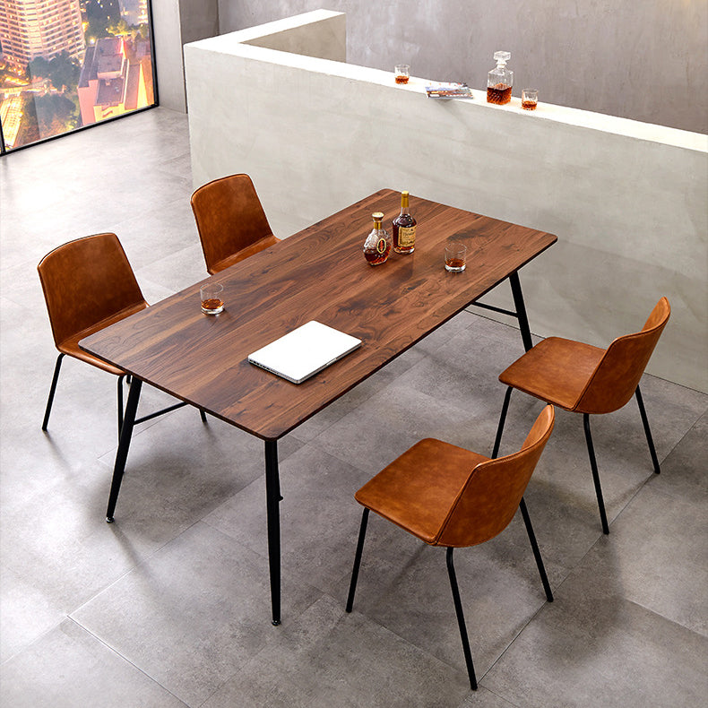 Contemporary Style Metal Chair Kitchen Dining Room Solid Back Side Chairs Set Clearhalo ' kitchen&dining_furn' 'Dining Chairs' 'Dining Tables & Seating' 'dining_chair' 'furn' 'furn_dining_chair' 'Furniture' 'furniture_dining_chair' 'Kitchen & Dining Furniture' 'kitchen' 3826540