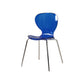 Contemporary Style Metal Chairs Set Solid Back Side Kitchen Dining Chair Blue 1 Piece Clearhalo ' kitchen&dining_furn' 'Dining Chairs' 'Dining Tables & Seating' 'dining_chair' 'furn' 'furn_dining_chair' 'Furniture' 'furniture_dining_chair' 'Kitchen & Dining Furniture' 'kitchen' 3826556
