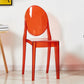 European Glam Style Plastic Chair Open Back Side Kitchen Dining Chairs Red 1 Piece Clearhalo ' kitchen&dining_furn' 'Dining Chairs' 'Dining Tables & Seating' 'dining_chair' 'furn' 'furn_dining_chair' 'Furniture' 'furniture_dining_chair' 'Kitchen & Dining Furniture' 'kitchen' 3826566