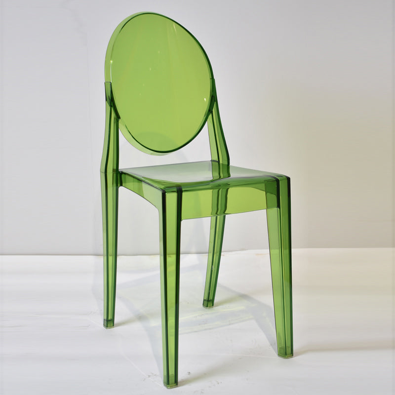 European Glam Style Plastic Chair Open Back Side Kitchen Dining Chairs Green 1 Piece Clearhalo ' kitchen&dining_furn' 'Dining Chairs' 'Dining Tables & Seating' 'dining_chair' 'furn' 'furn_dining_chair' 'Furniture' 'furniture_dining_chair' 'Kitchen & Dining Furniture' 'kitchen' 3826571