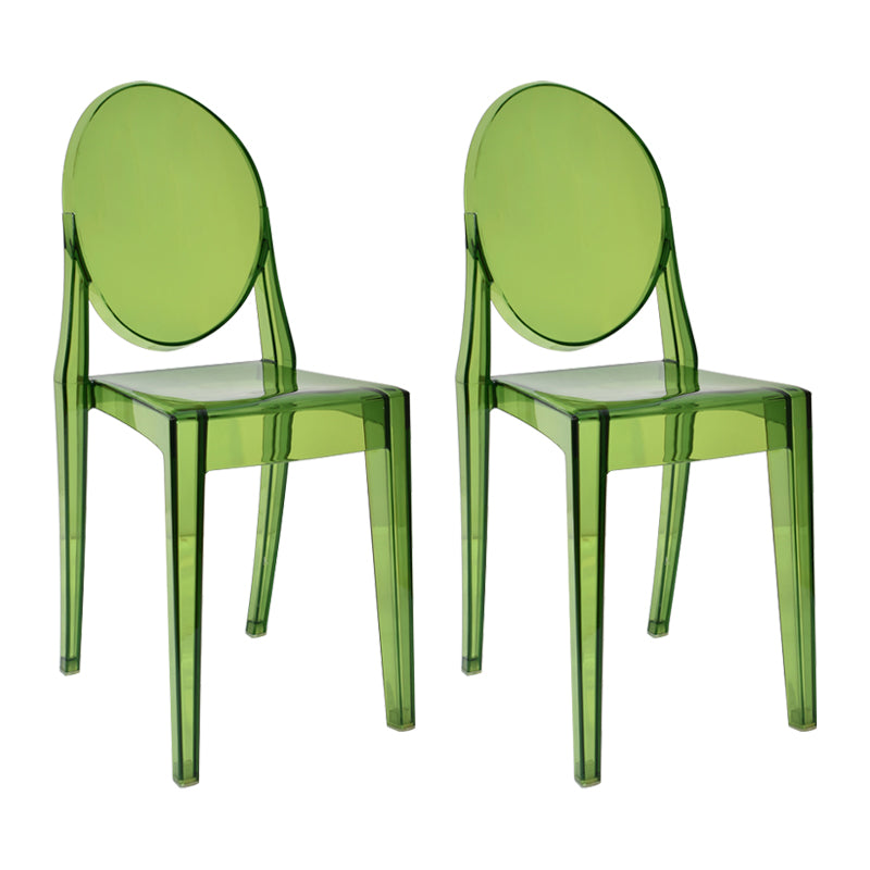 European Glam Style Plastic Chair Open Back Side Kitchen Dining Chairs Green 2 Piece Set Clearhalo ' kitchen&dining_furn' 'Dining Chairs' 'Dining Tables & Seating' 'dining_chair' 'furn' 'furn_dining_chair' 'Furniture' 'furniture_dining_chair' 'Kitchen & Dining Furniture' 'kitchen' 3826573