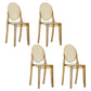 European Glam Style Plastic Chair Open Back Side Kitchen Dining Chairs Amber 4 Piece Set Clearhalo ' kitchen&dining_furn' 'Dining Chairs' 'Dining Tables & Seating' 'dining_chair' 'furn' 'furn_dining_chair' 'Furniture' 'furniture_dining_chair' 'Kitchen & Dining Furniture' 'kitchen' 3826581