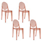 European Glam Style Plastic Chair Open Back Side Kitchen Dining Chairs Light Pink 4 Piece Set Clearhalo ' kitchen&dining_furn' 'Dining Chairs' 'Dining Tables & Seating' 'dining_chair' 'furn' 'furn_dining_chair' 'Furniture' 'furniture_dining_chair' 'Kitchen & Dining Furniture' 'kitchen' 3826584
