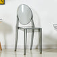 European Glam Style Plastic Chair Open Back Side Kitchen Dining Chairs Grey 1 Piece Clearhalo ' kitchen&dining_furn' 'Dining Chairs' 'Dining Tables & Seating' 'dining_chair' 'furn' 'furn_dining_chair' 'Furniture' 'furniture_dining_chair' 'Kitchen & Dining Furniture' 'kitchen' 3826591