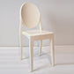 European Glam Style Plastic Chair Open Back Side Kitchen Dining Chairs Ivory 1 Piece Clearhalo ' kitchen&dining_furn' 'Dining Chairs' 'Dining Tables & Seating' 'dining_chair' 'furn' 'furn_dining_chair' 'Furniture' 'furniture_dining_chair' 'Kitchen & Dining Furniture' 'kitchen' 3826603