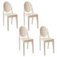 European Glam Style Plastic Chair Open Back Side Kitchen Dining Chairs Ivory 4 Piece Set Clearhalo ' kitchen&dining_furn' 'Dining Chairs' 'Dining Tables & Seating' 'dining_chair' 'furn' 'furn_dining_chair' 'Furniture' 'furniture_dining_chair' 'Kitchen & Dining Furniture' 'kitchen' 3826605
