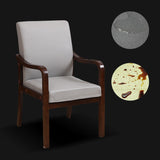 Modern Upholstered Dining Arm Chair Solid Back Dining Armchair with Wood Legs Clearhalo ' kitchen&dining_furn' 'Dining Chairs' 'Dining Tables & Seating' 'dining_chair' 'furn' 'furn_dining_chair' 'Furniture' 'furniture_dining_chair' 'Kitchen & Dining Furniture' 'kitchen' 3826663