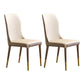 Scandinavian Style Upholstered Armless Dining Chairs Wingback Side Chair for Home Beige 2 Piece Set Brass Gold Clearhalo ' kitchen&dining_furn' 'Dining Chairs' 'Dining Tables & Seating' 'dining_chair' 'furn' 'furn_dining_chair' 'Furniture' 'furniture_dining_chair' 'Kitchen & Dining Furniture' 'kitchen' 3826701