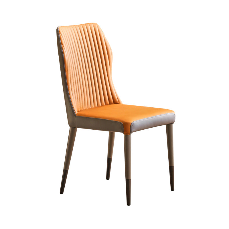 Scandinavian Style Upholstered Armless Dining Chairs Wingback Side Chair for Home Clearhalo ' kitchen&dining_furn' 'Dining Chairs' 'Dining Tables & Seating' 'dining_chair' 'furn' 'furn_dining_chair' 'Furniture' 'furniture_dining_chair' 'Kitchen & Dining Furniture' 'kitchen' 3826702